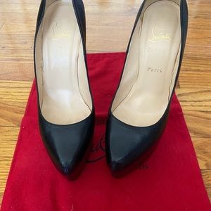 Christian Louboutin Black Leather Daffodile, Used, BAG ONLY! Size 40/US 8.5